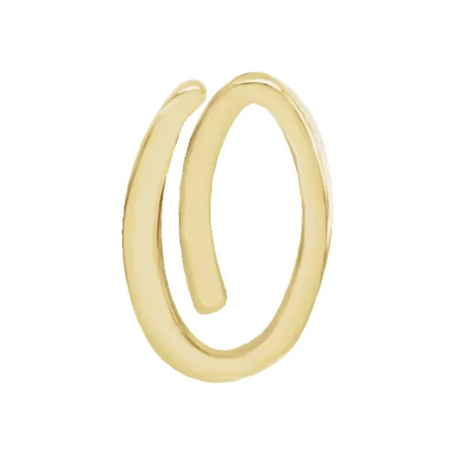 Tiny Initial Stud in Solid 14k Gold