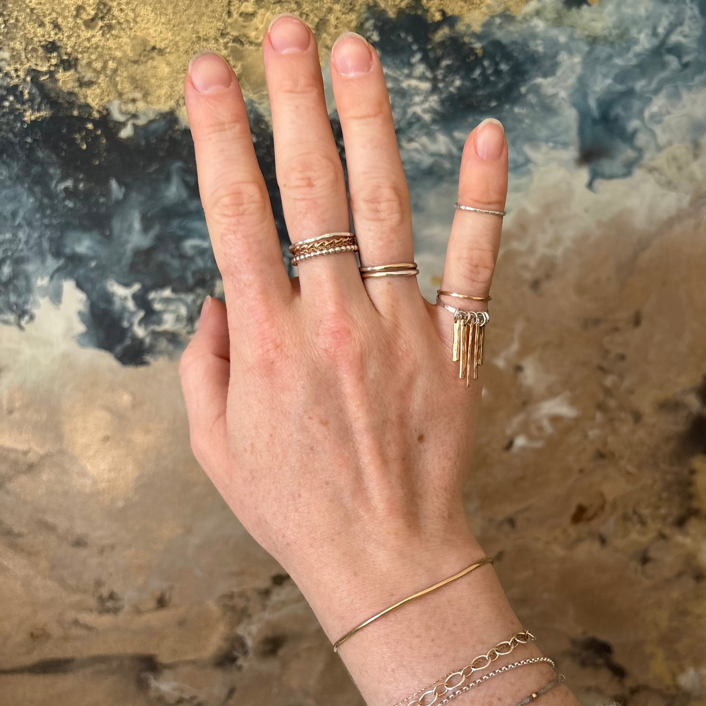 Finger Fringe Pinky Ring