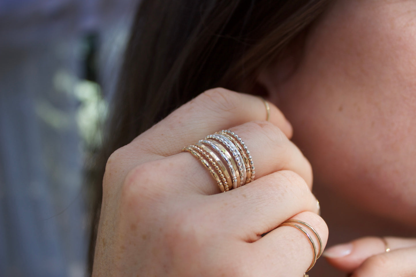 Beaded Stacking Ring