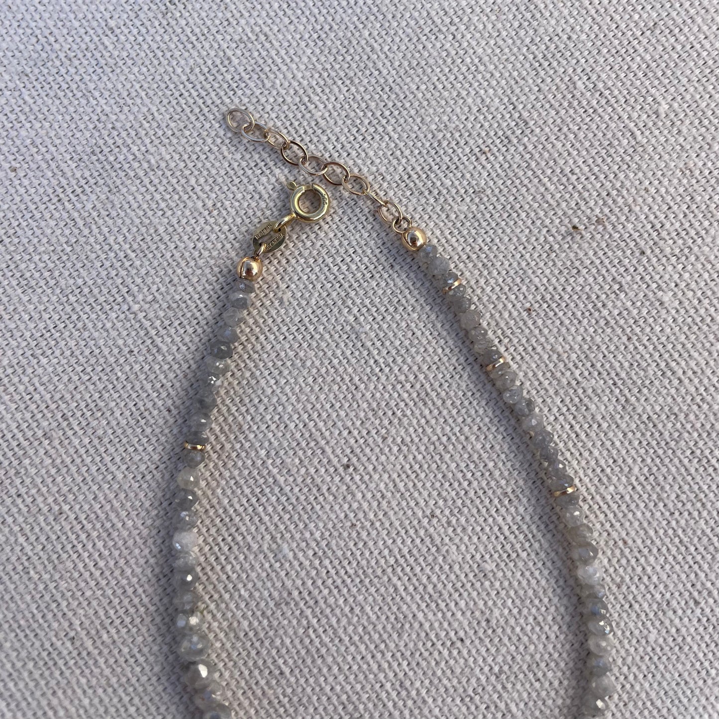 Dancing Gray Diamond Bracelet, 14ct