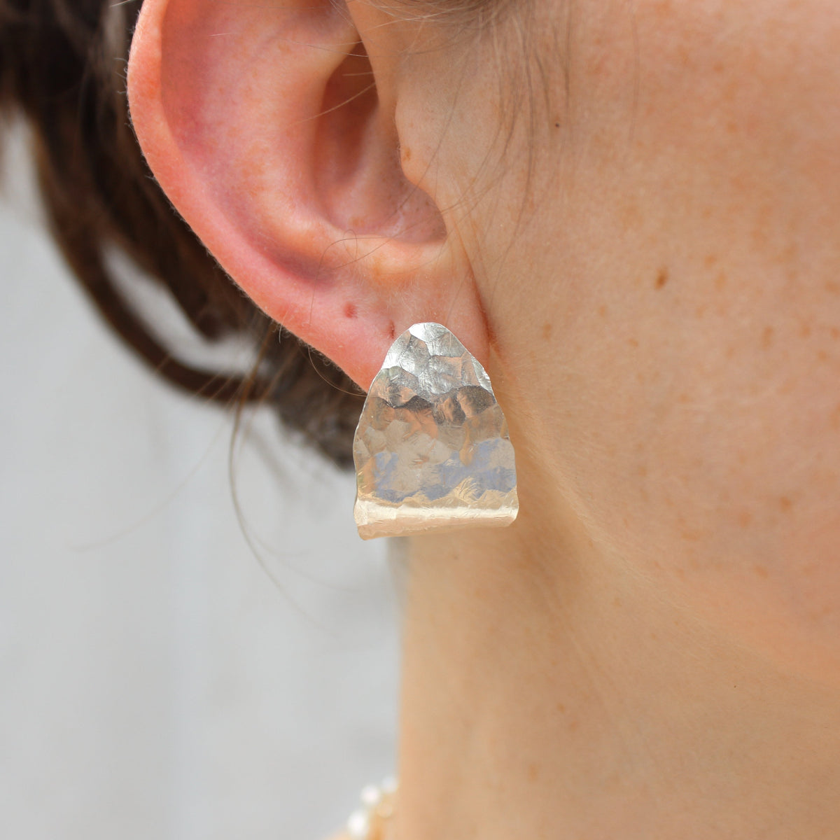 Hammered Forged Earrings