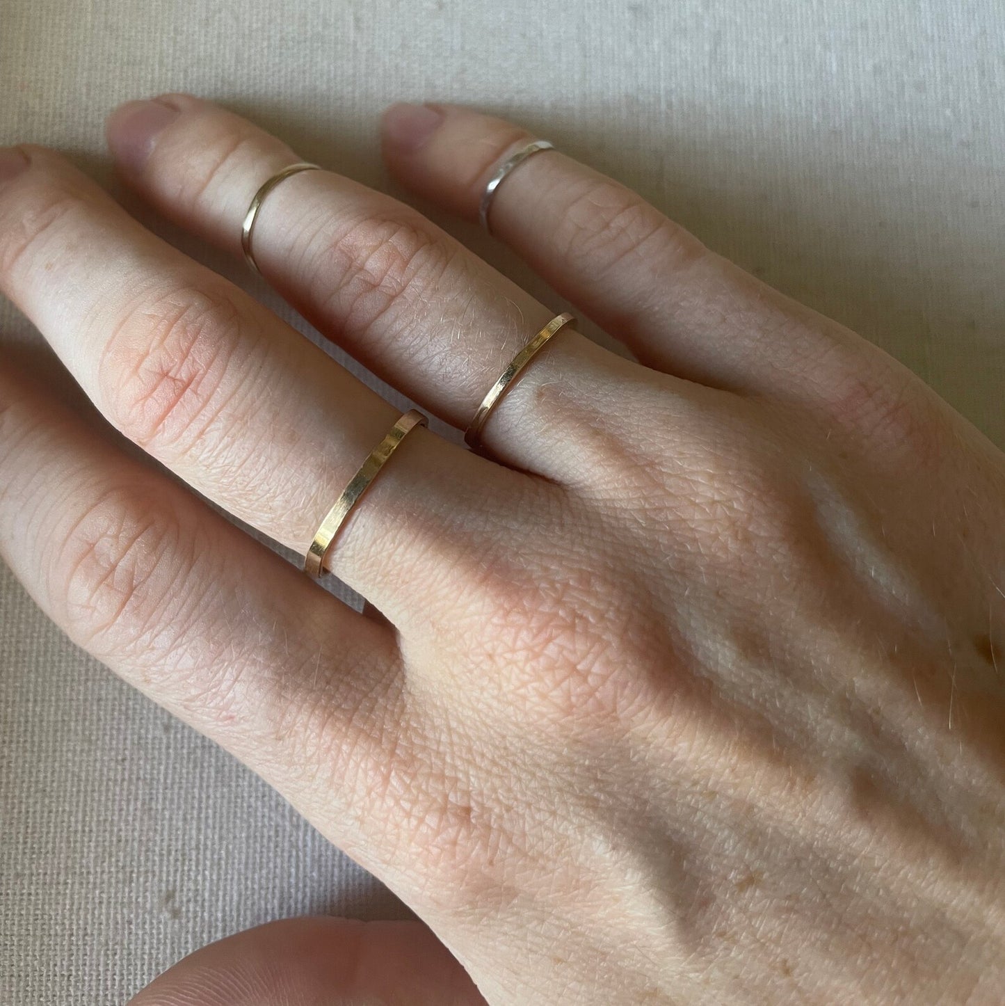 Mini Cigar Band Stacking Ring