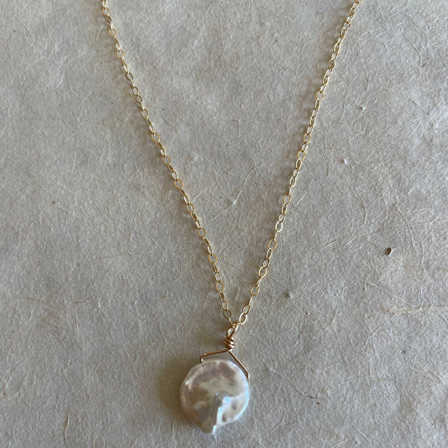 Custom Cultivated Keshi Fresh Water Pearl Necklace