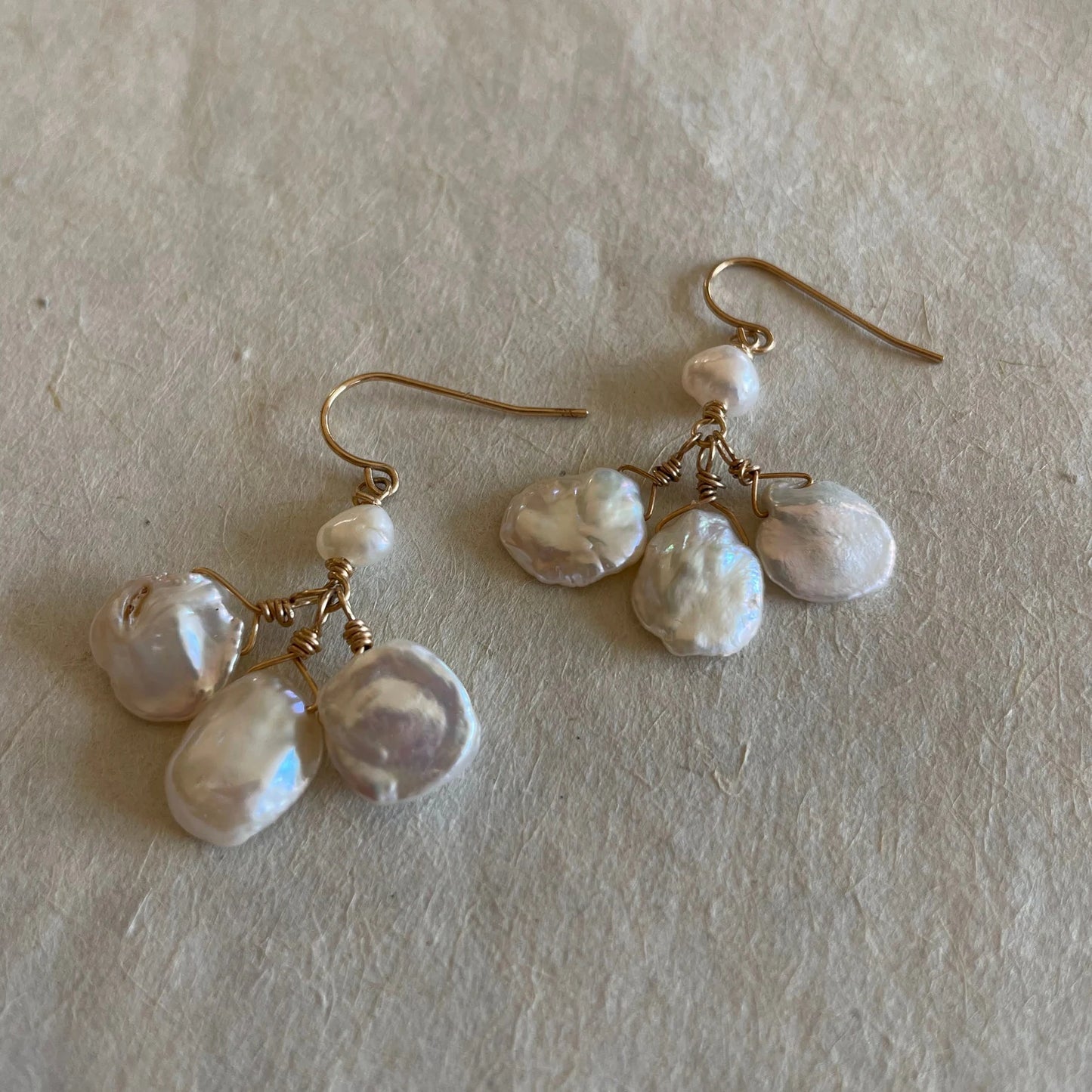 Dancing Keshi Pearl Earrings