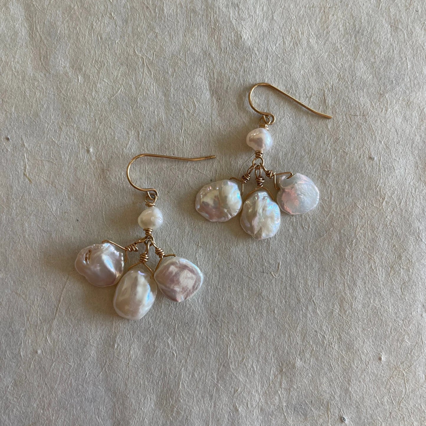 Dancing Keshi Pearl Earrings