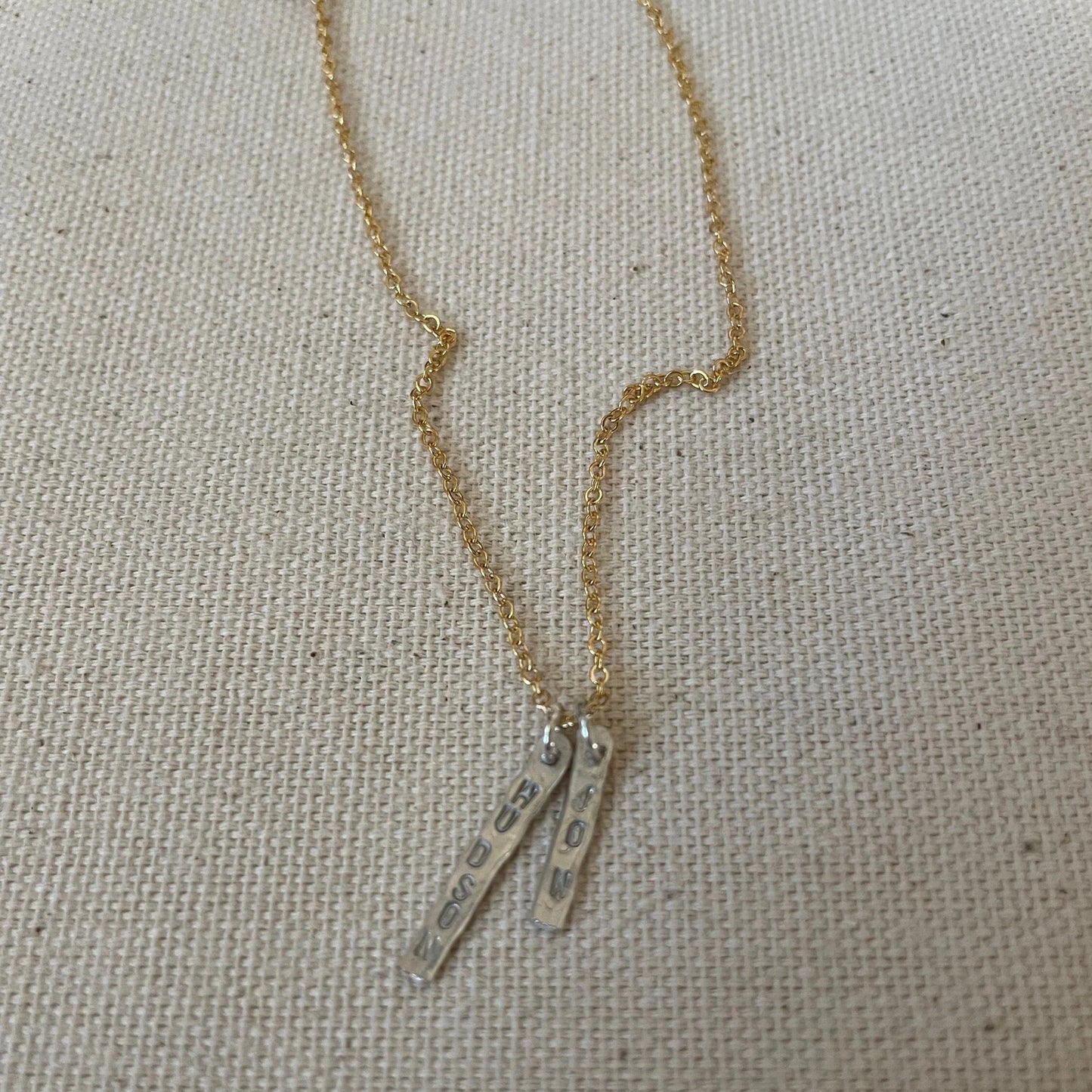 Tiny Message Necklace