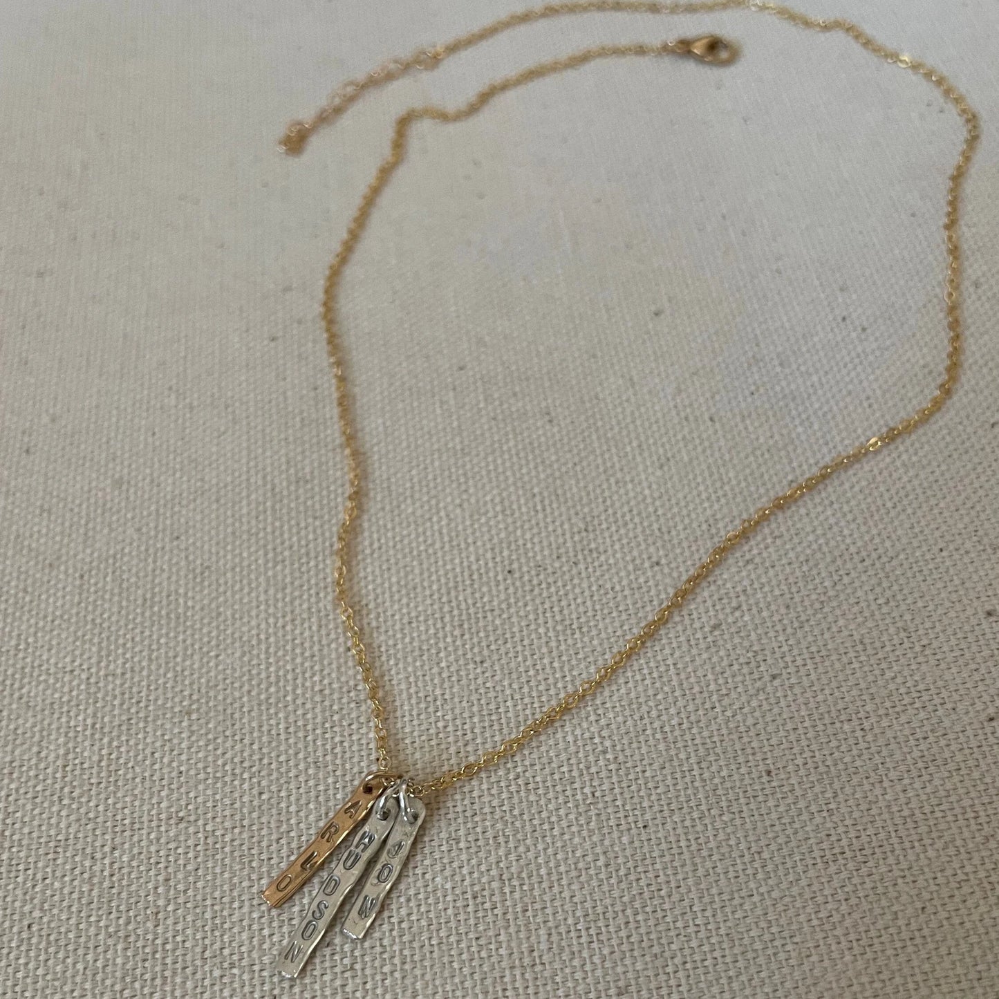 Tiny Message Necklace