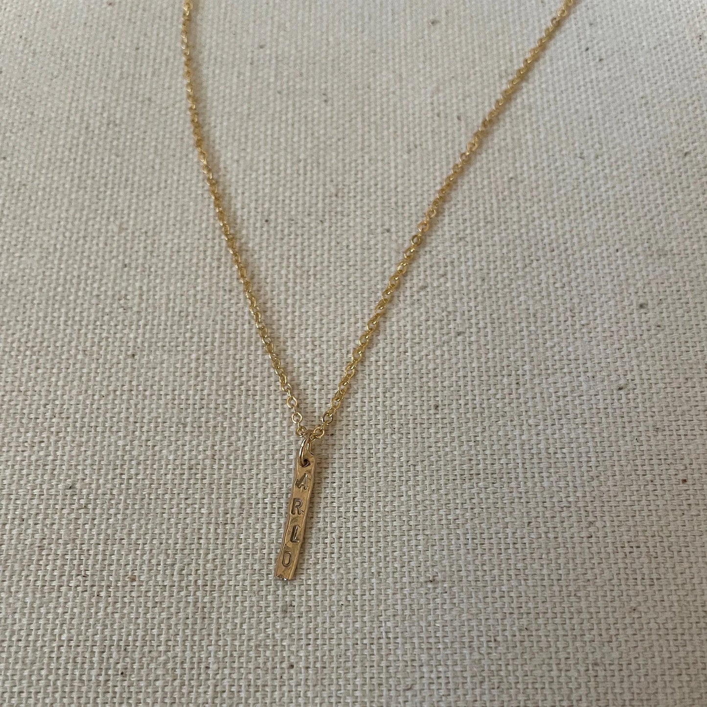 Tiny Message Necklace