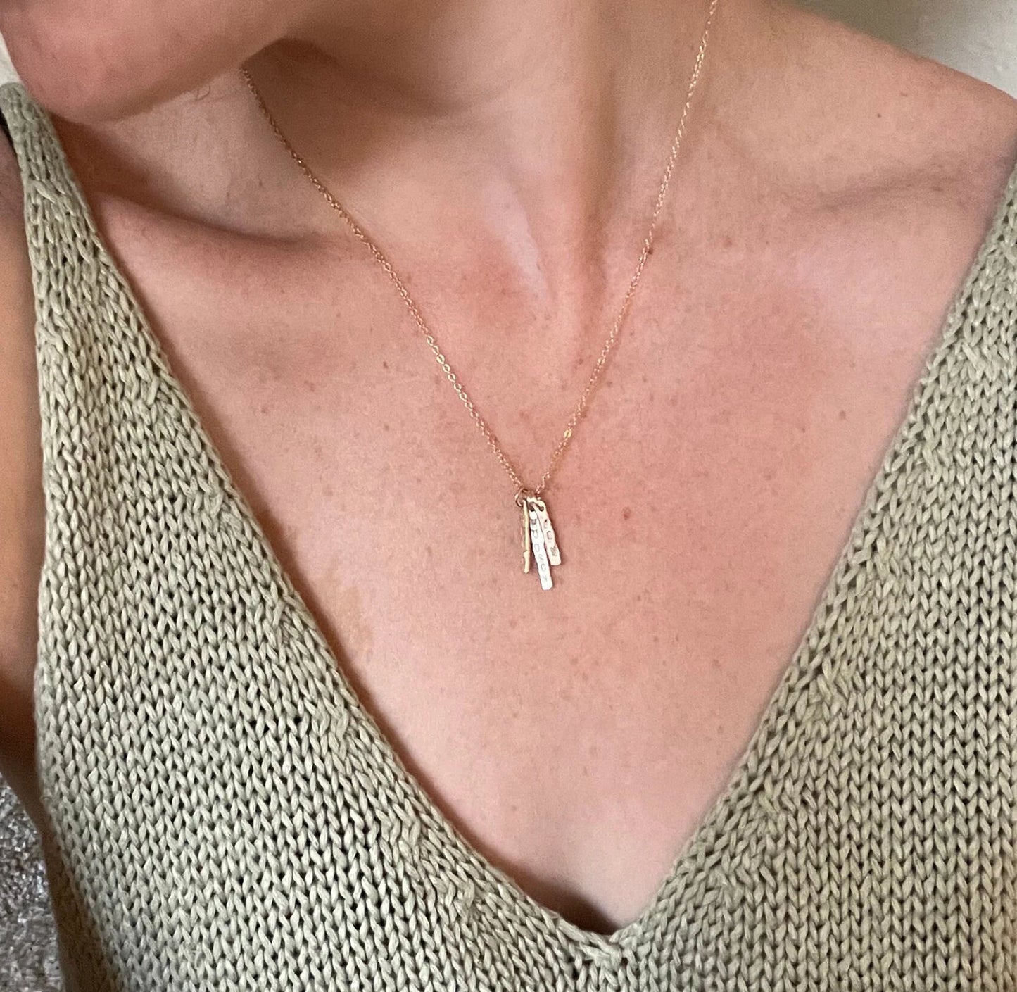 Tiny Message Necklace