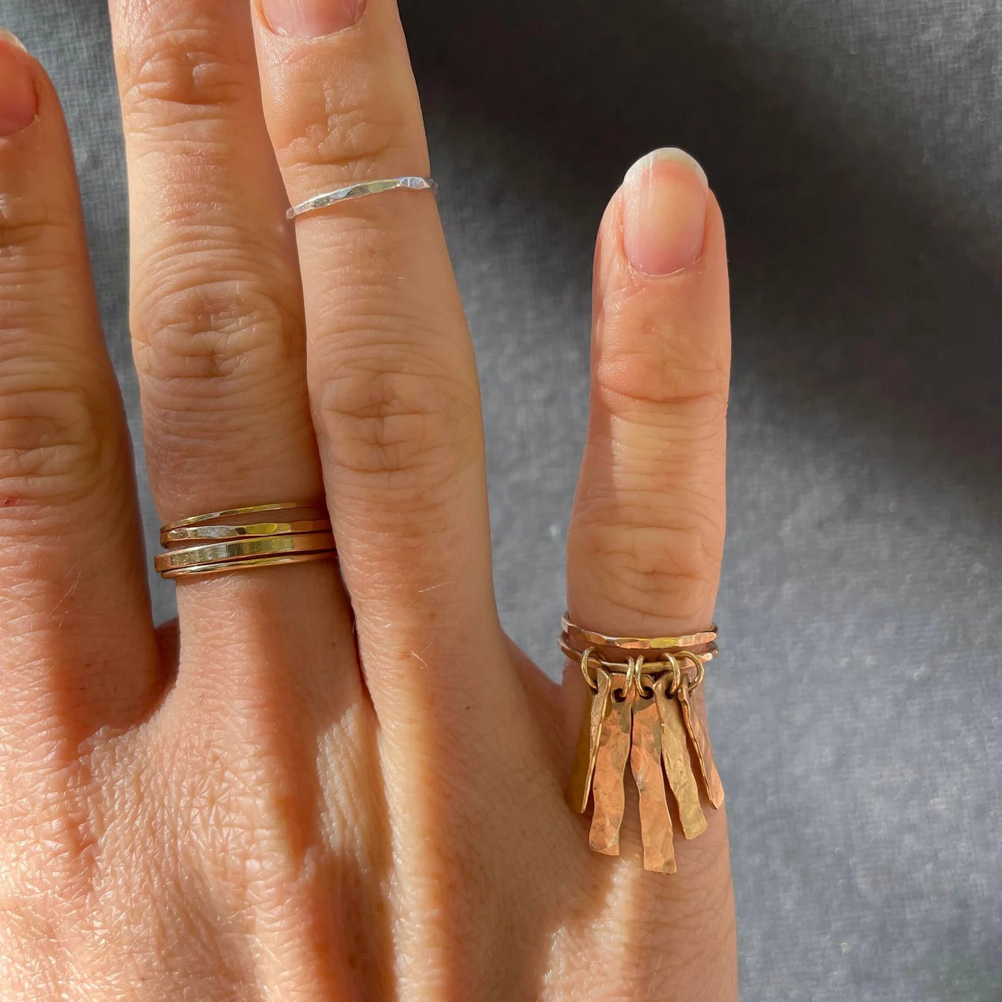 Finger Fringe Pinky Ring