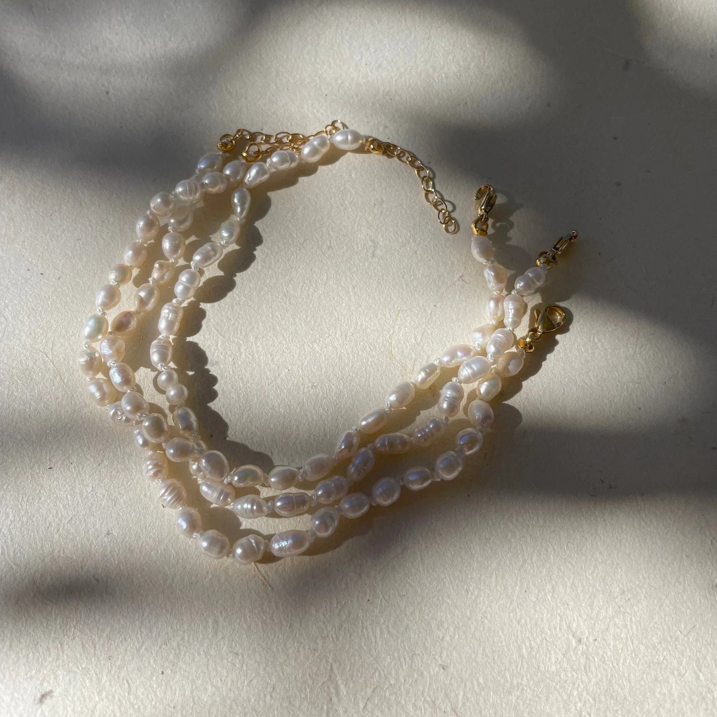 Fresh Water Pearl Knotted Bracelet