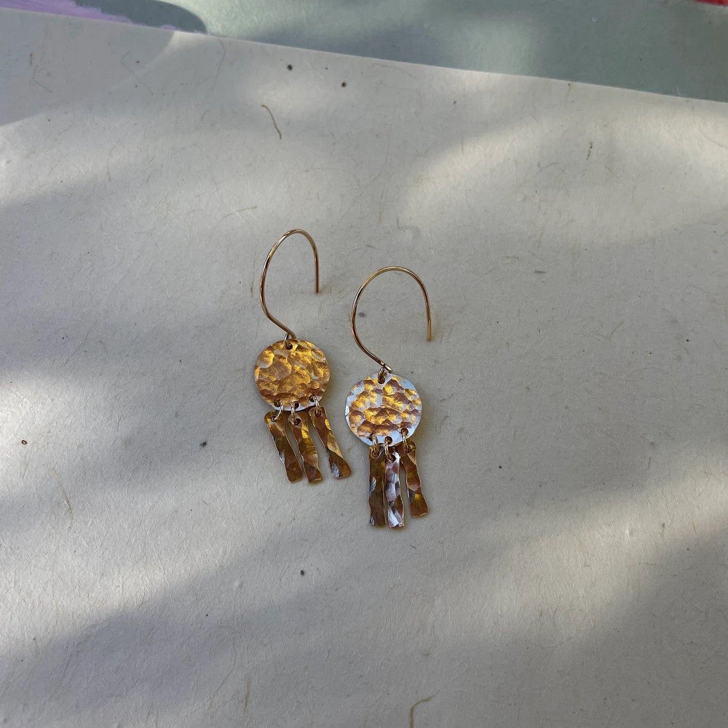 Mini Moon Fringe Earrings