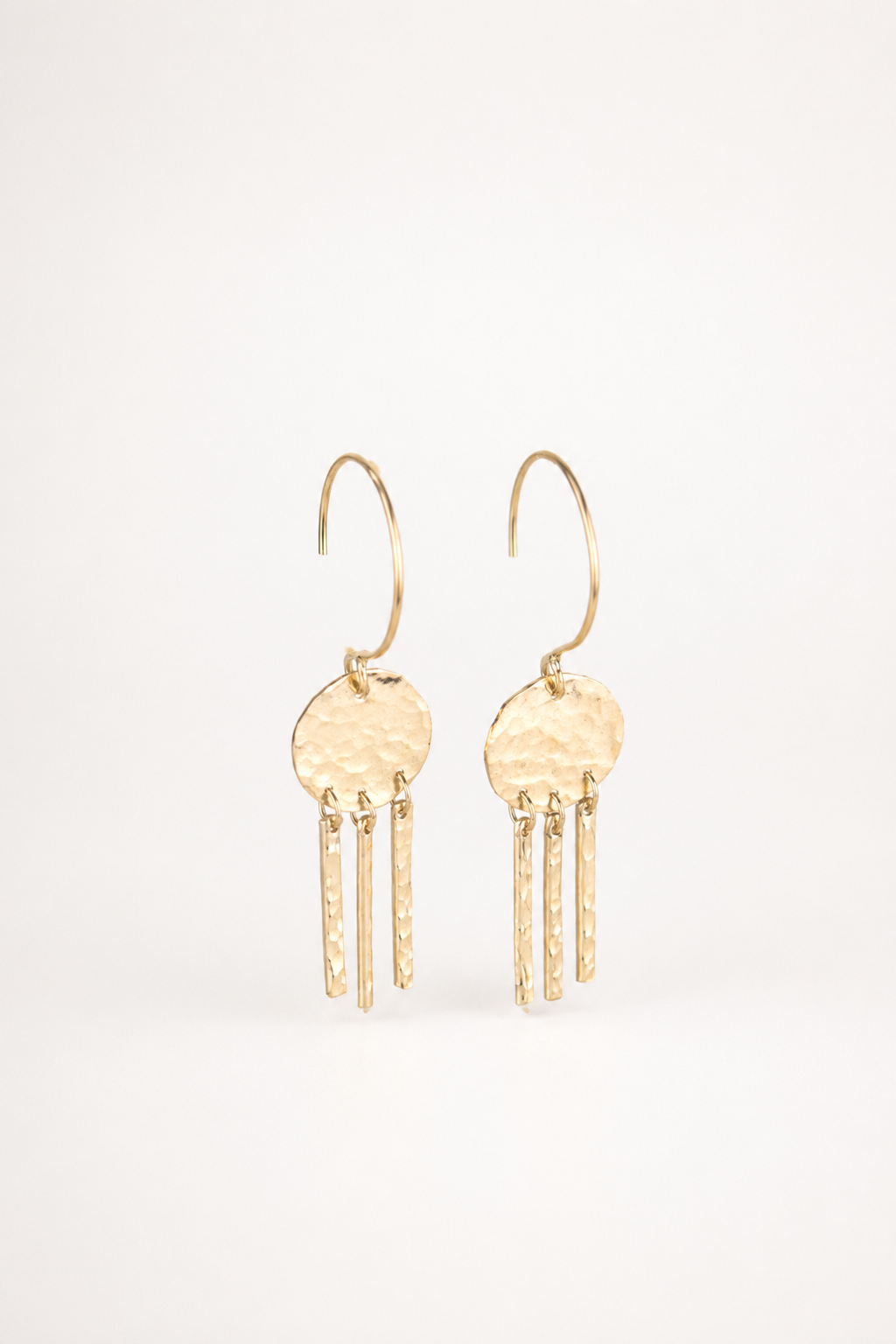 Mini Moon Fringe Earrings