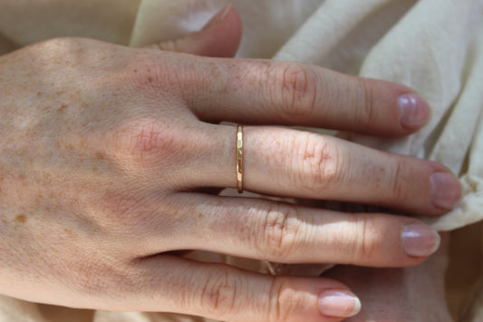 Hammered Stacking Ring