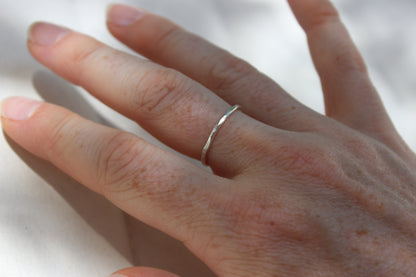 Hammered Stacking Ring