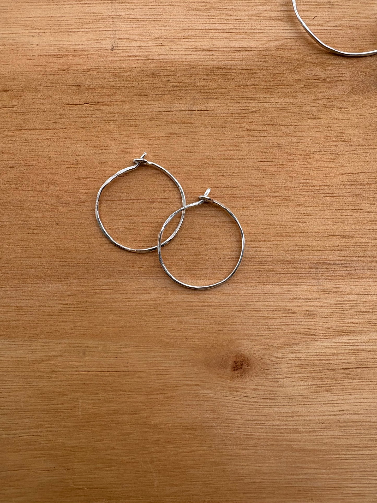 Sterling Silver Everyday Handmade Hoops