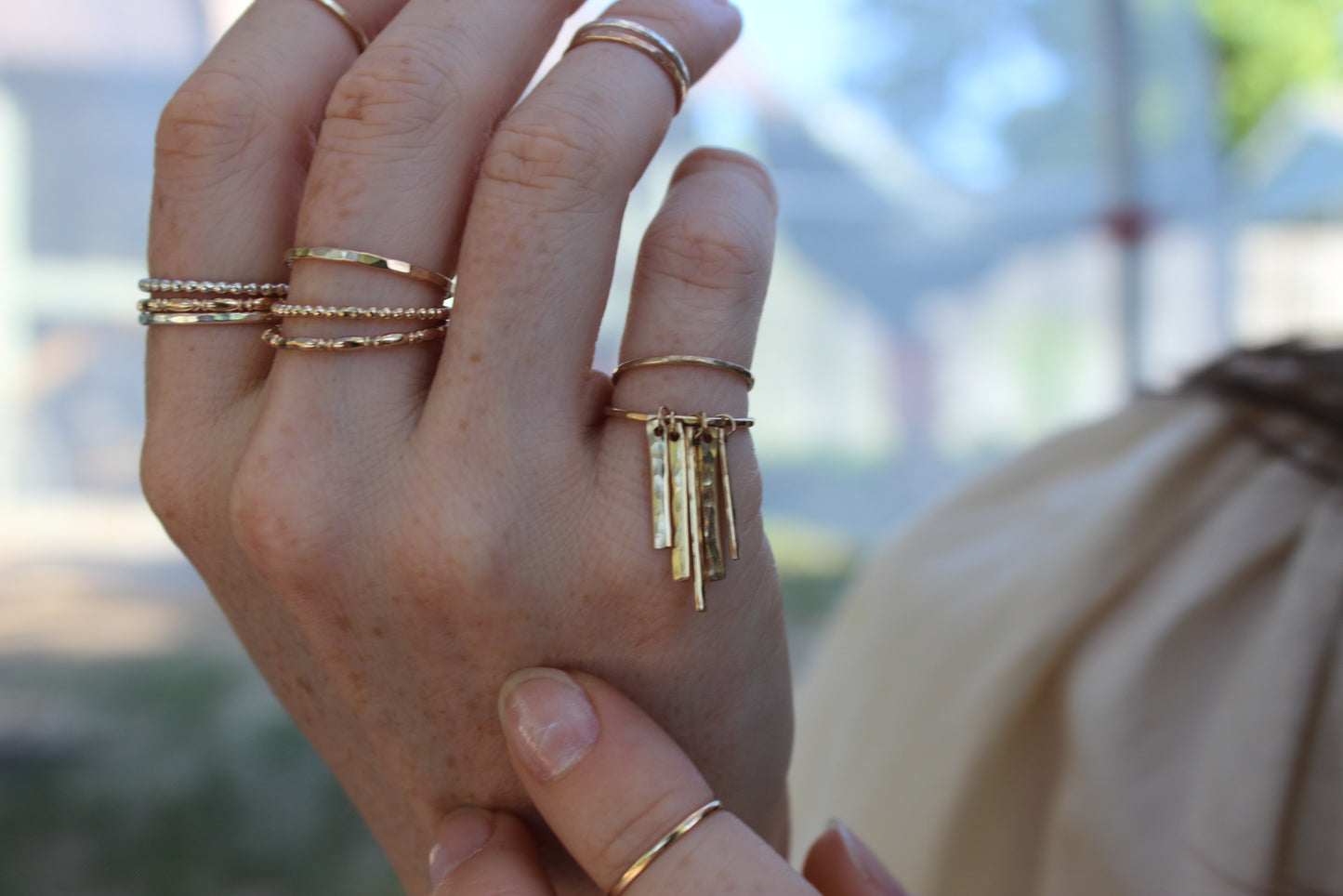Finger Fringe Pinky Ring