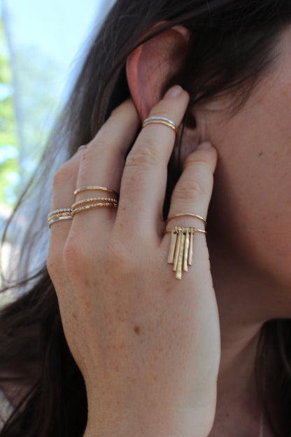 Finger Fringe Pinky Ring