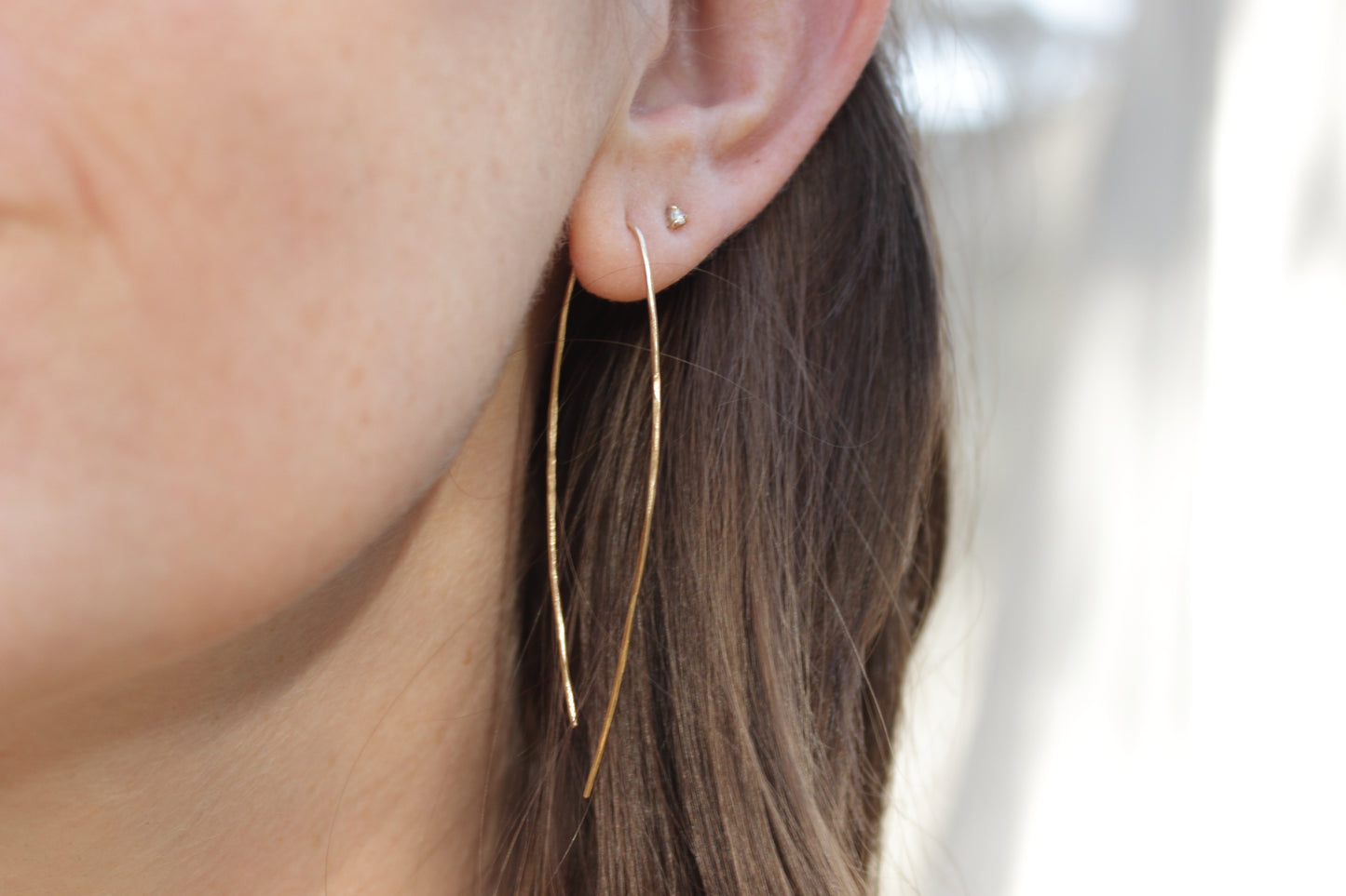 Wishbone Threader Earrings