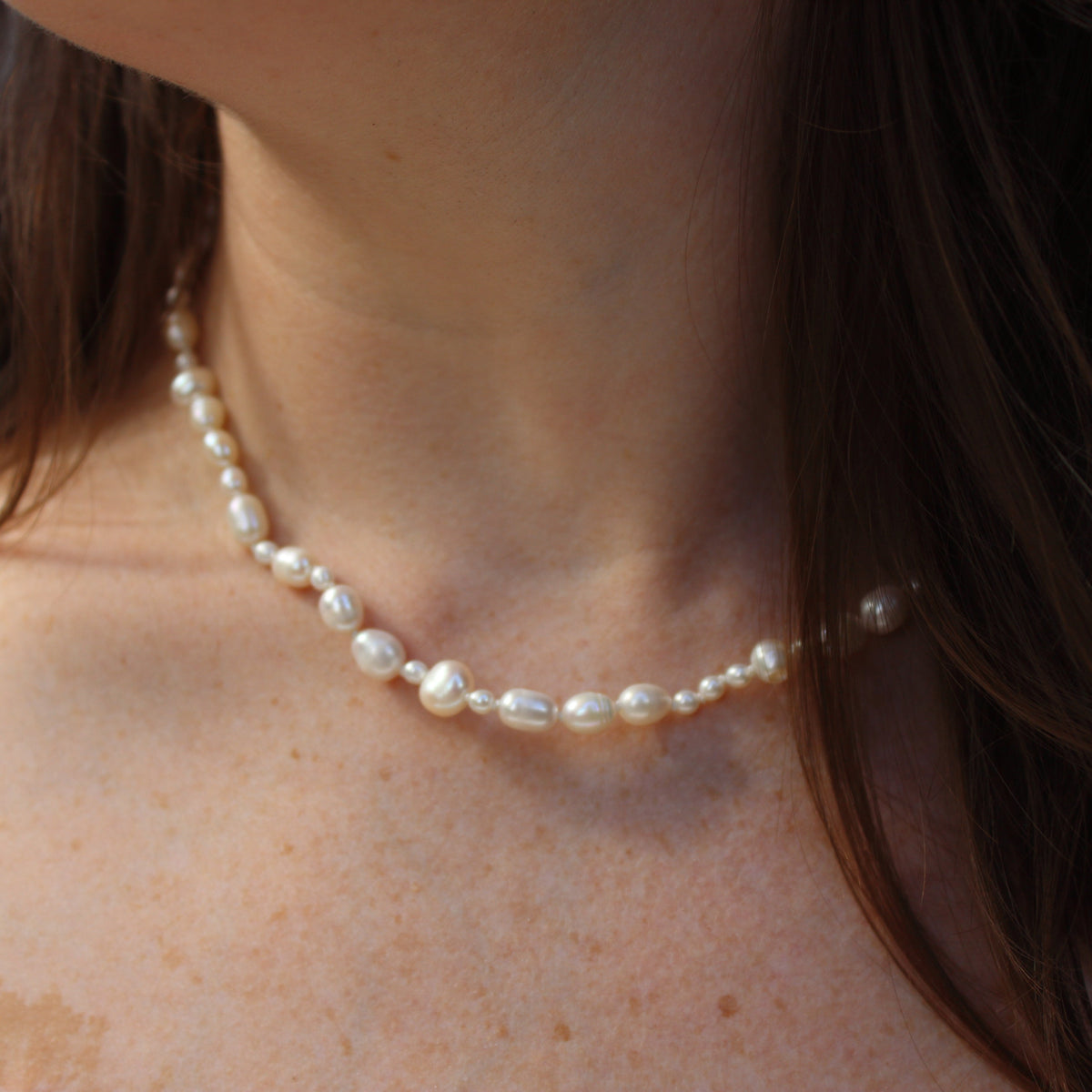 Bouquet Pearl Knotted Necklace
