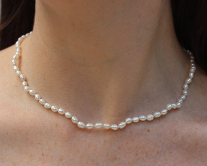 Petite Pearl Knotted Necklace
