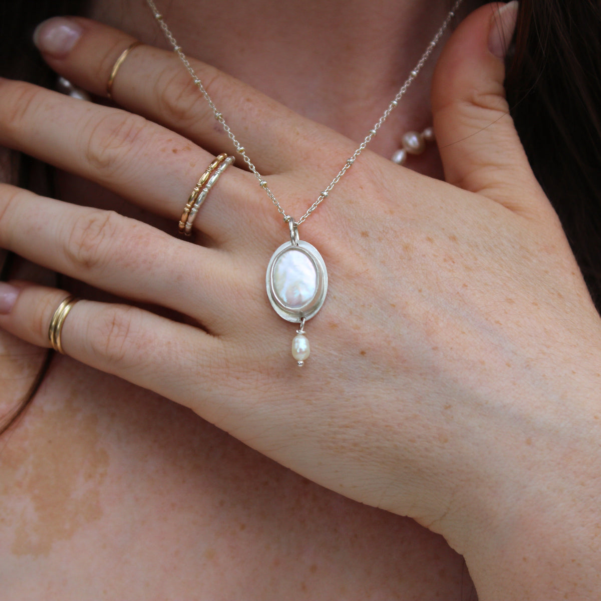 Pearl Portrait Necklace