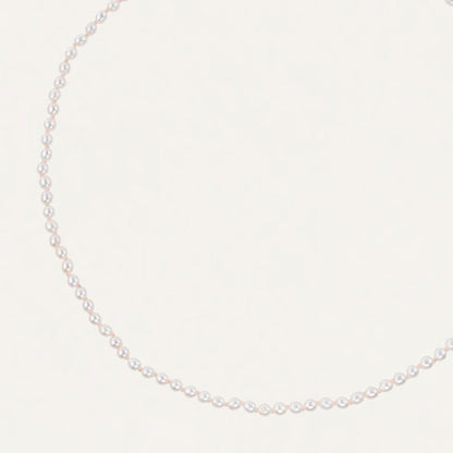 Petite Pearl Knotted Necklace
