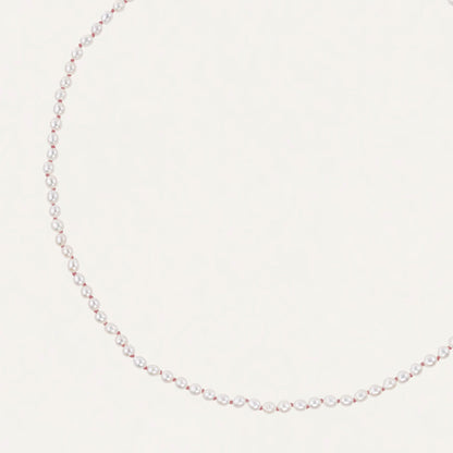 Petite Pearl Knotted Necklace
