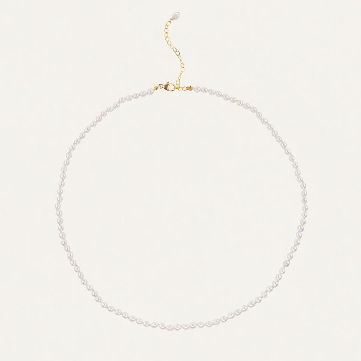 Petite Pearl Knotted Necklace