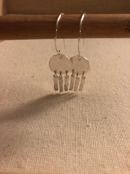 Mini Moon Fringe Earrings