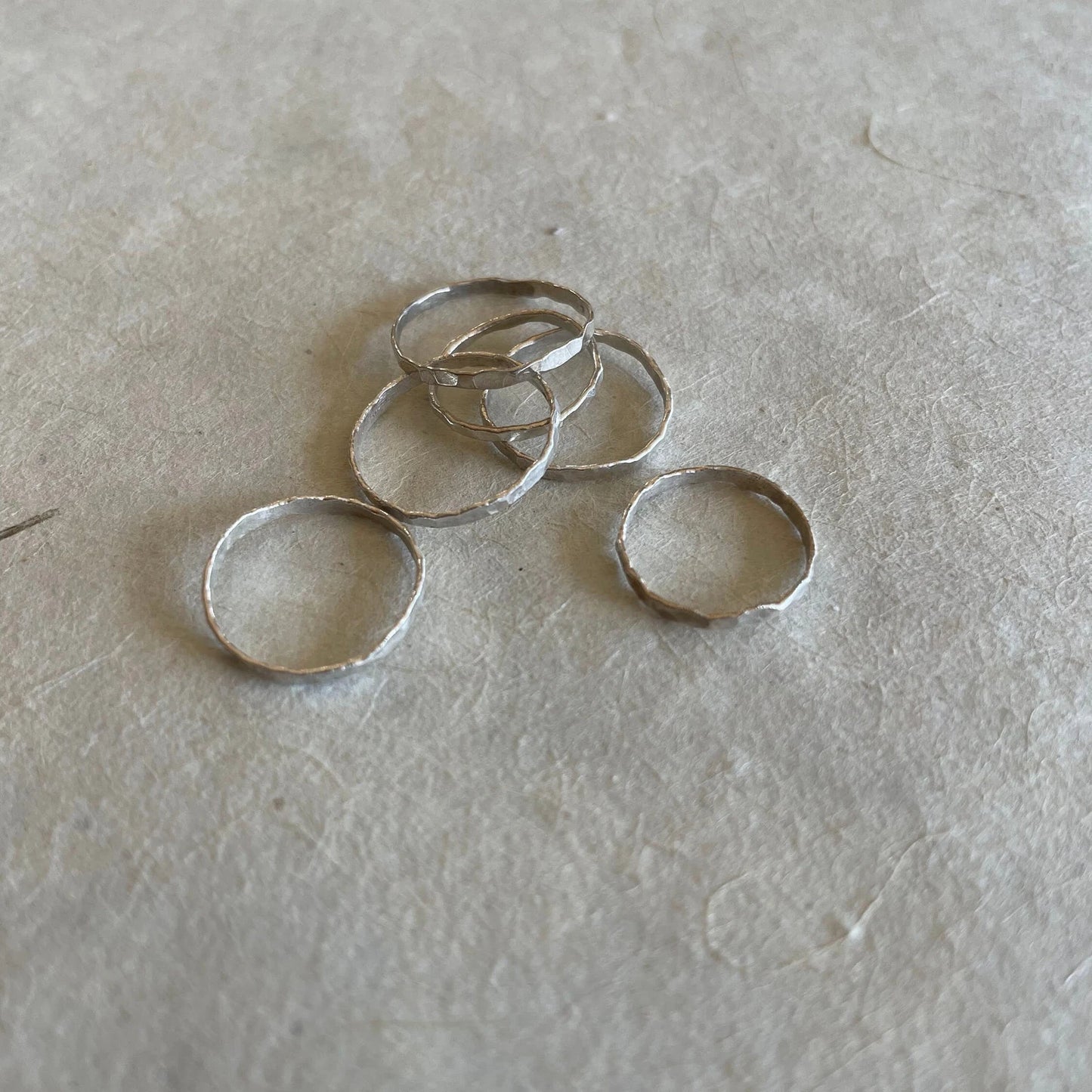 Hammered Midi Ring
