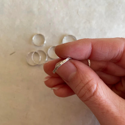 Hammered Midi Ring