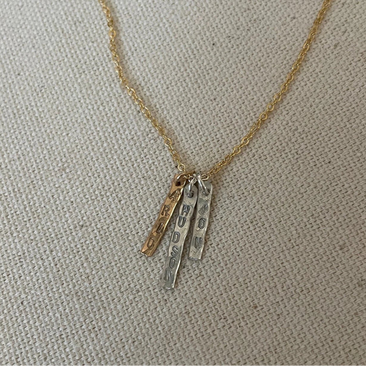 Tiny Message Necklace