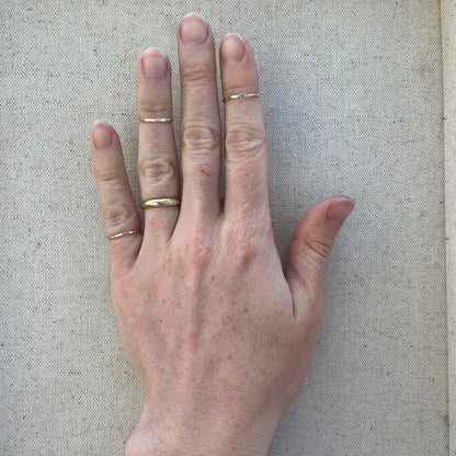 Hammered Midi Ring