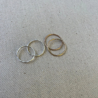 Hammered Midi Ring