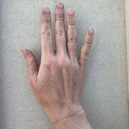 Hammered Midi Ring
