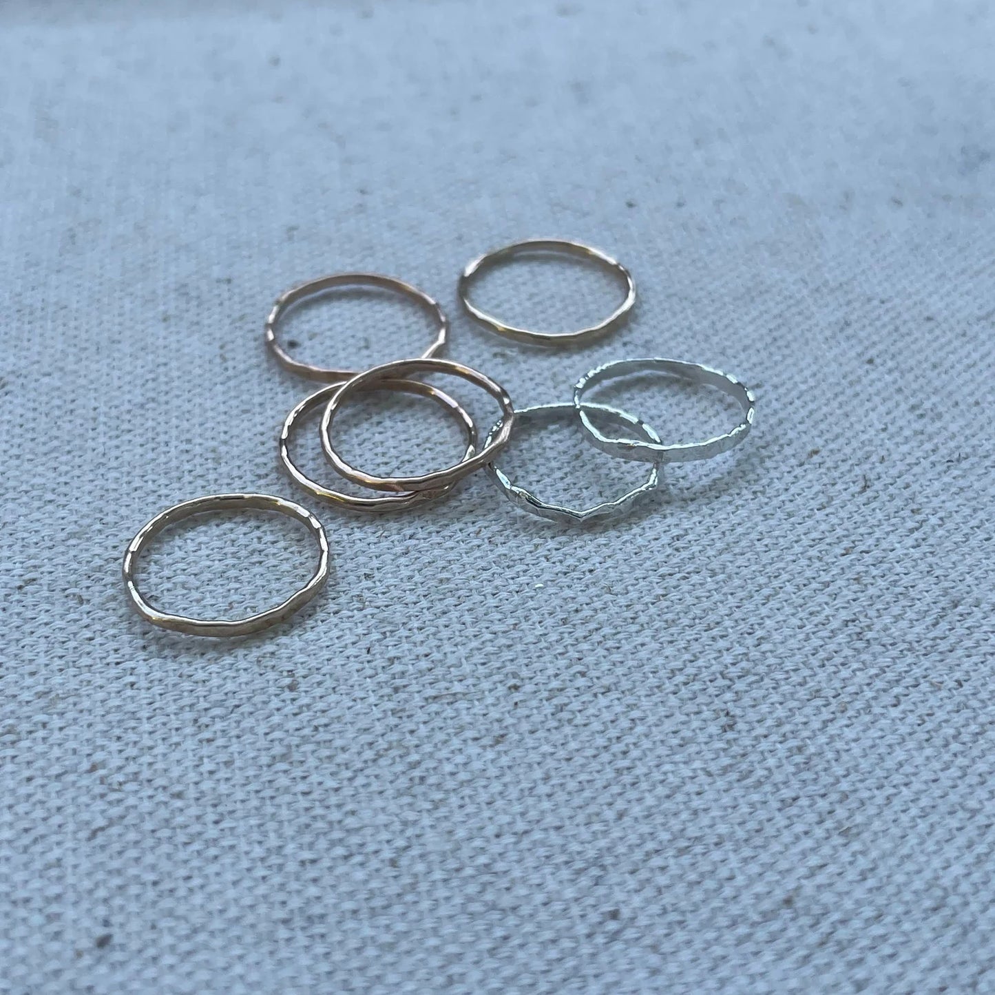 Hammered Midi Ring
