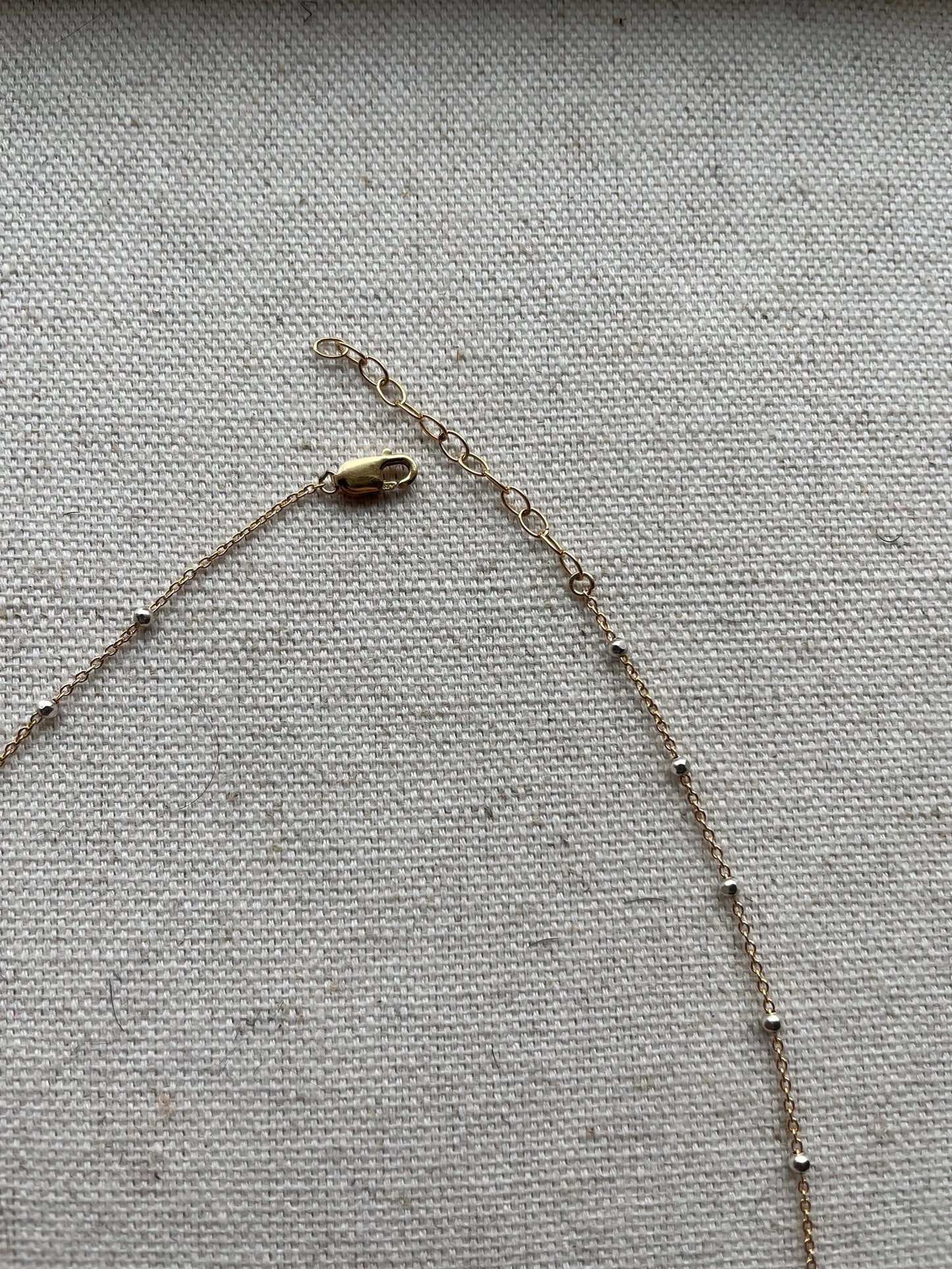 Beaded Sterling Silver and Gold Filled Chain