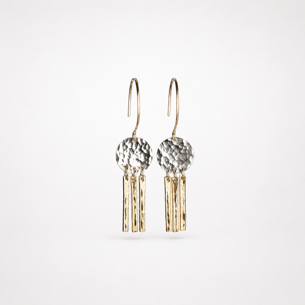 Mini Moon Fringe Earrings