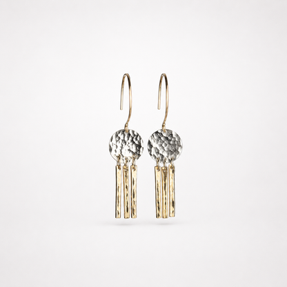 Mini Moon Fringe Earrings