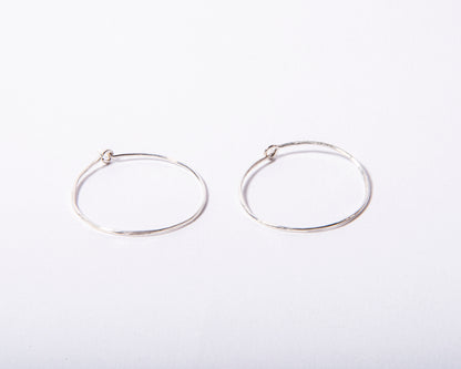 Sterling Silver Everyday Handmade Hoops