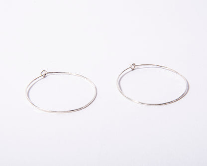 Sterling Silver Everyday Handmade Hoops