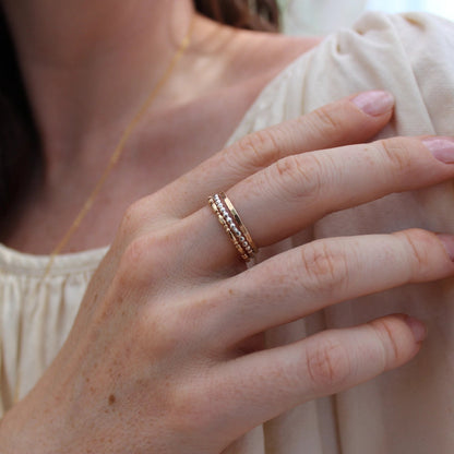 Stacking Ring Bundle Mixed Metal