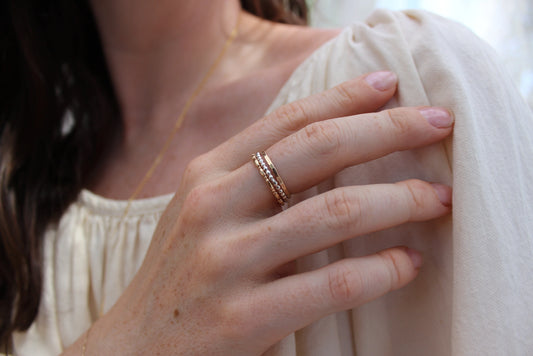Stacking Ring Bundle Mixed Metal