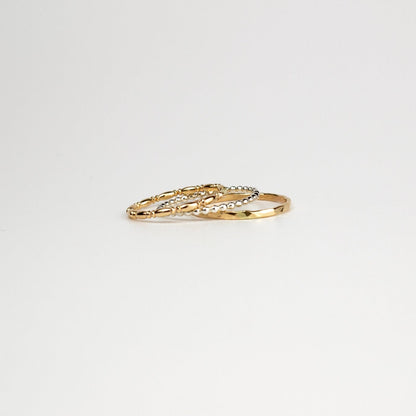 Stacking Ring Bundle Mixed Metal